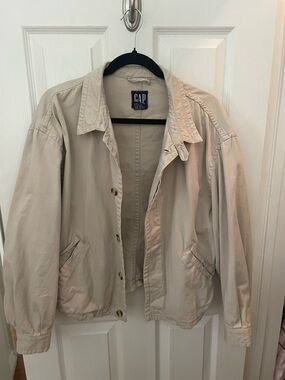 GAP Light Beige Cotton Button-Up